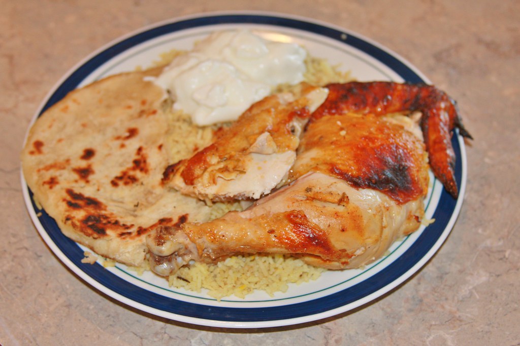 Tandoori chicken with charred spiced skin